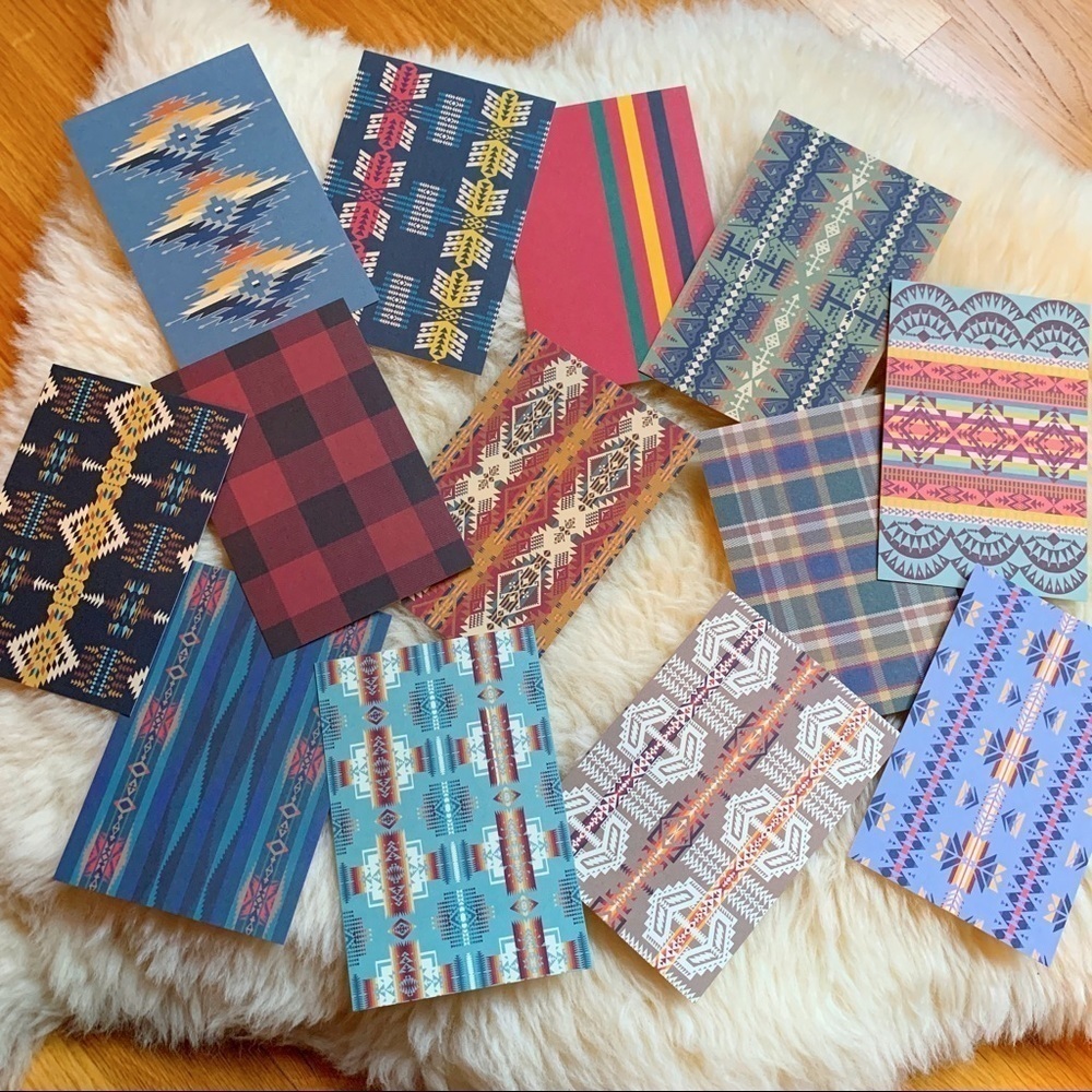 New Pendleton Wool Traditional Patterns Postcards Mail Snailmail Holidays Cards